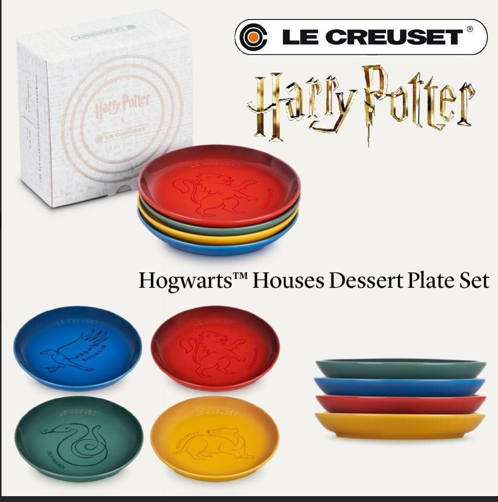 Le Creuset Harry Potter Plates Full set 4 New in Box | eBay