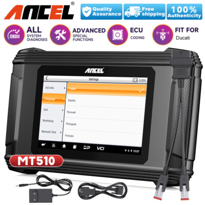 ANCEL MT510 for Ducati Motorcycle Diagnostic OBD2 Scanner Code Reader Oil ABS