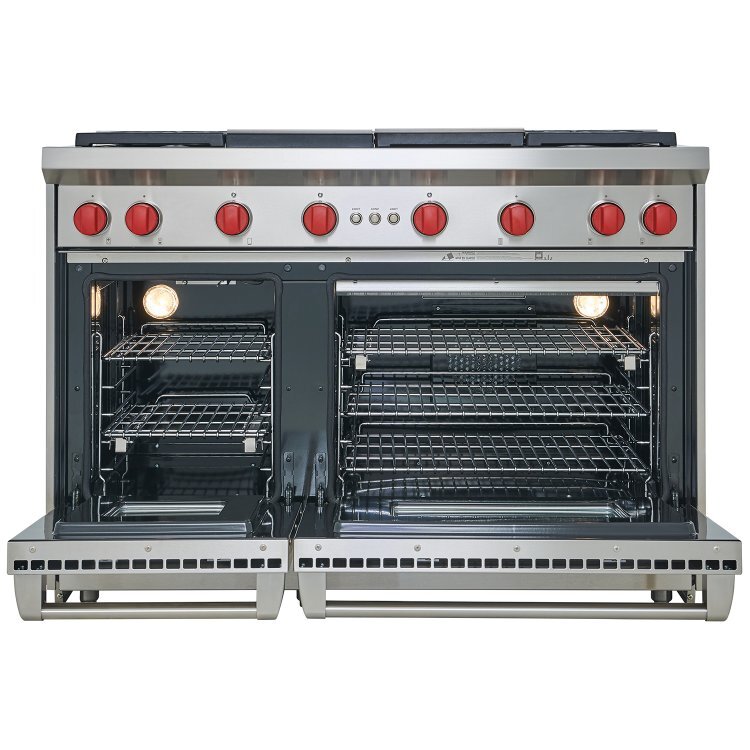 Wolf GR484DG 48" 4.4 cu.ft. 4 Sealed Burners+Double Griddle ProStyle
