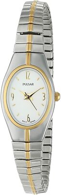 Pulsar PC3092 Women s White Dial Stainless Steel Two-Tone Analog Quartz Watch