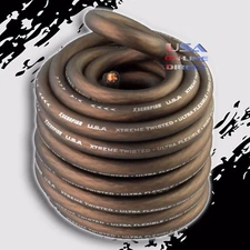 4 AWG Gauge 18 feet Black Power OFC Wire Strands Copper Hi-Voltage Marine Cable 