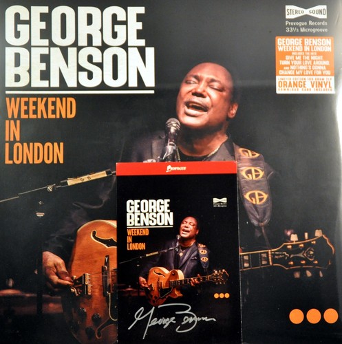 George BENSON Live LONDON w- AUTOGRAPH / Signed 2020 12" Orange Records x2 New - Picture 2 of 9