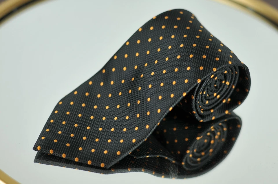 Corbata Lord R Colton Masterworks Madrid punto negro y cobre - Nueva Foto 2 de 4