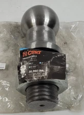 Curt 40089 Raw Steel 3"  Trailer Hitch Ball w/ 30,000 lbs. Capacity