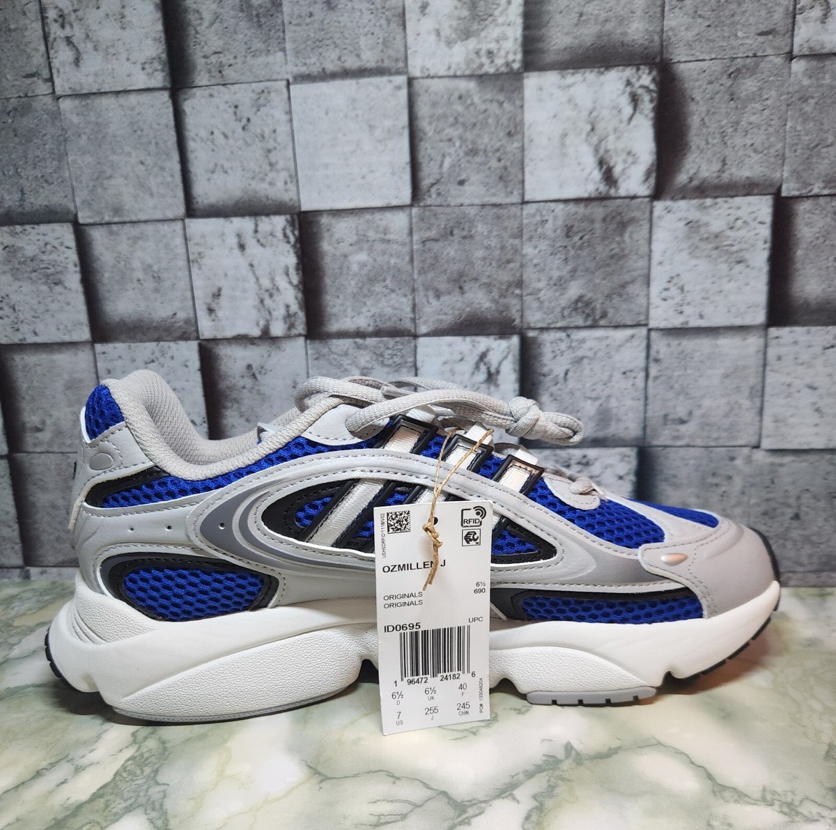 Adidas Originals Ozmillen Blue Silver ID0695 Size 7 | eBay