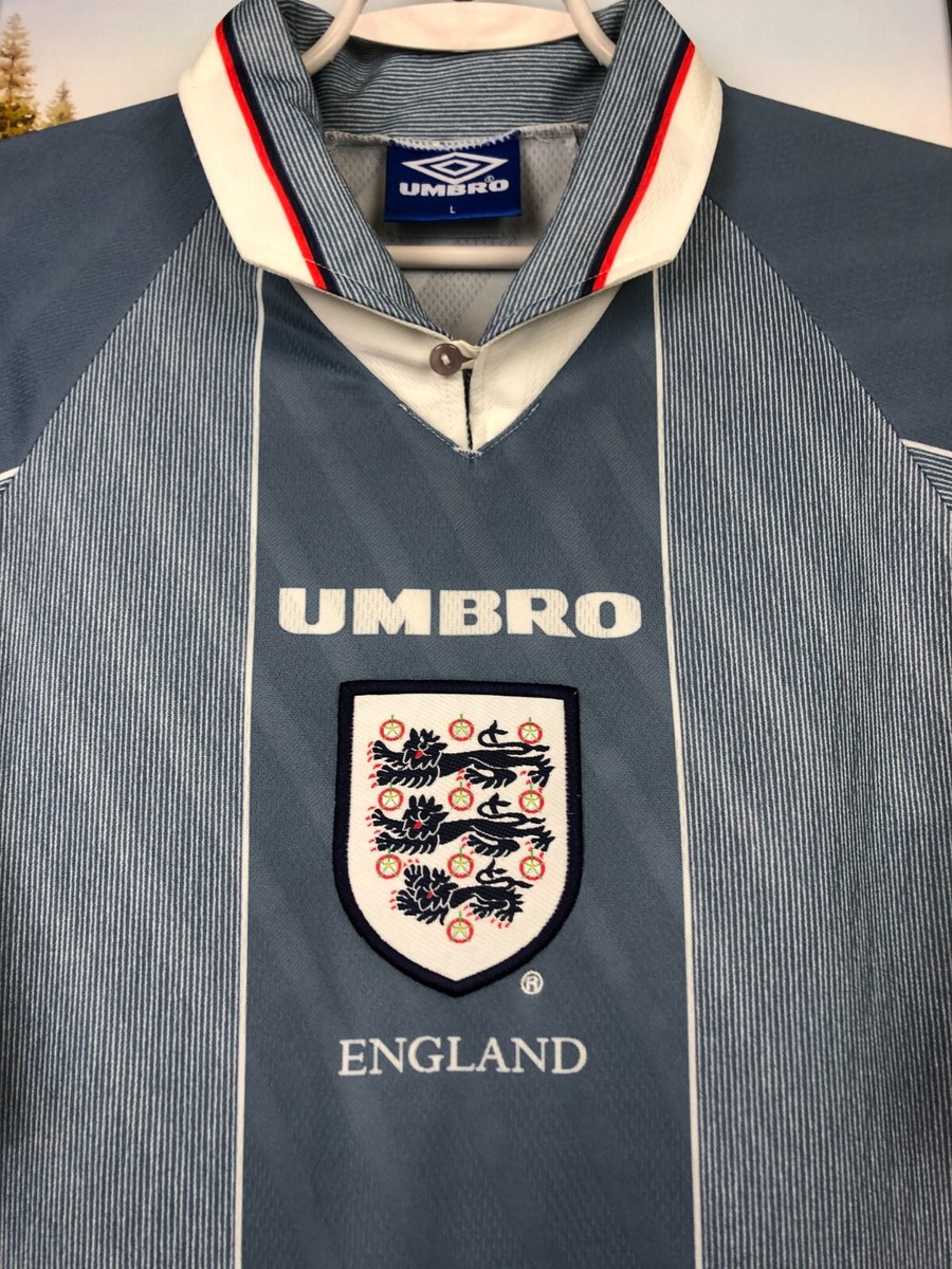 England Away football shirt 1995 Umbro Soccer Jersey Mens Trikot