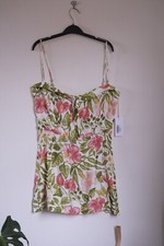 Women’s Mini Dress New with Tags Reformation HELM Cream Floral Print Size 12