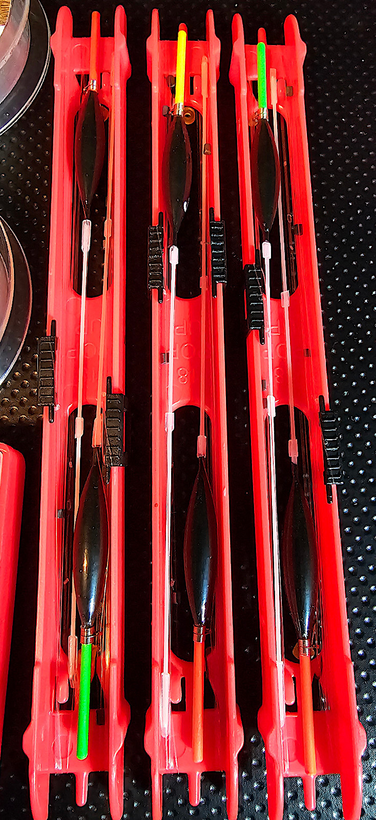 6 Margin Pole rigs. ( .5 size floats ) tied to high standards. eBay