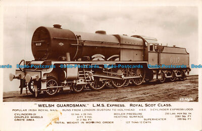 R150988 Welsh Guardsman. L. M. S. Express. Royal Scot Class. Valentine. RP