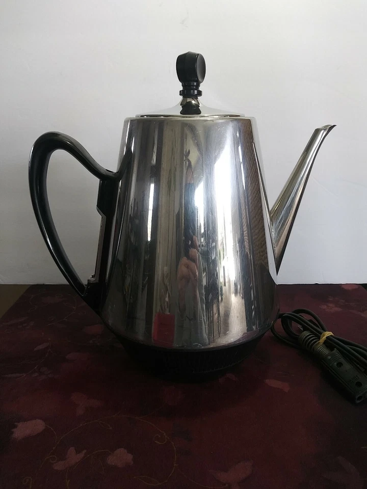 Percolador Sunbeam Coffeemaster vintage 12 tazas AP-AK cromado. Probado, funcionando Foto 4 de 4