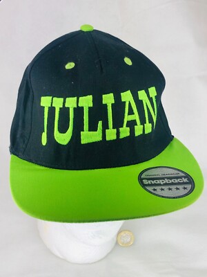Cap Mütze Snapback Julian schwarz floreszierend grün