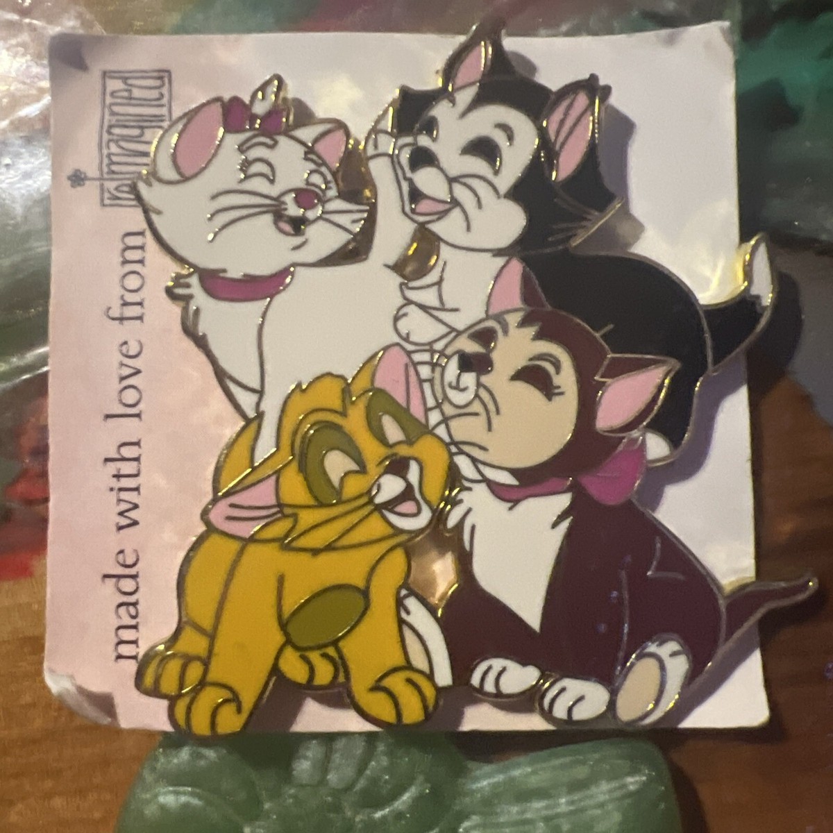 Disney Cat ファンタジーピン♡ Marie, Fígaro, Dinah, and Oliver Disney Fantasy Pin