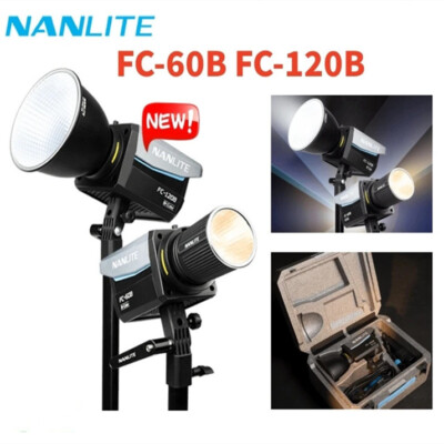 NANLITE FC-60B FC-120B Bi-Color LED Video Light 2700K-6500K Live Streaming Light