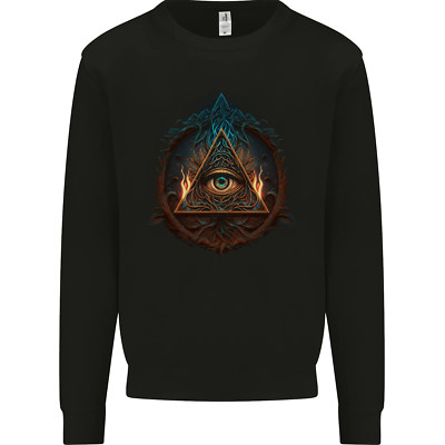 T-shirt Fruit Of The Loom Noir Oeil D'Rê / Illuminati - Taille XXL
