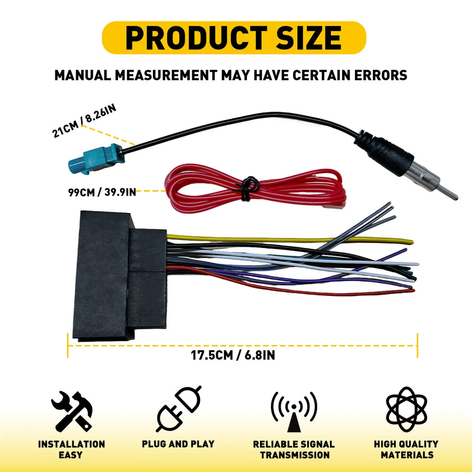Adaptador de arnés de cableado de radio estéreo para auto Dodge Ram Promaster 1500 2013-2019 H Foto 3 de 4
