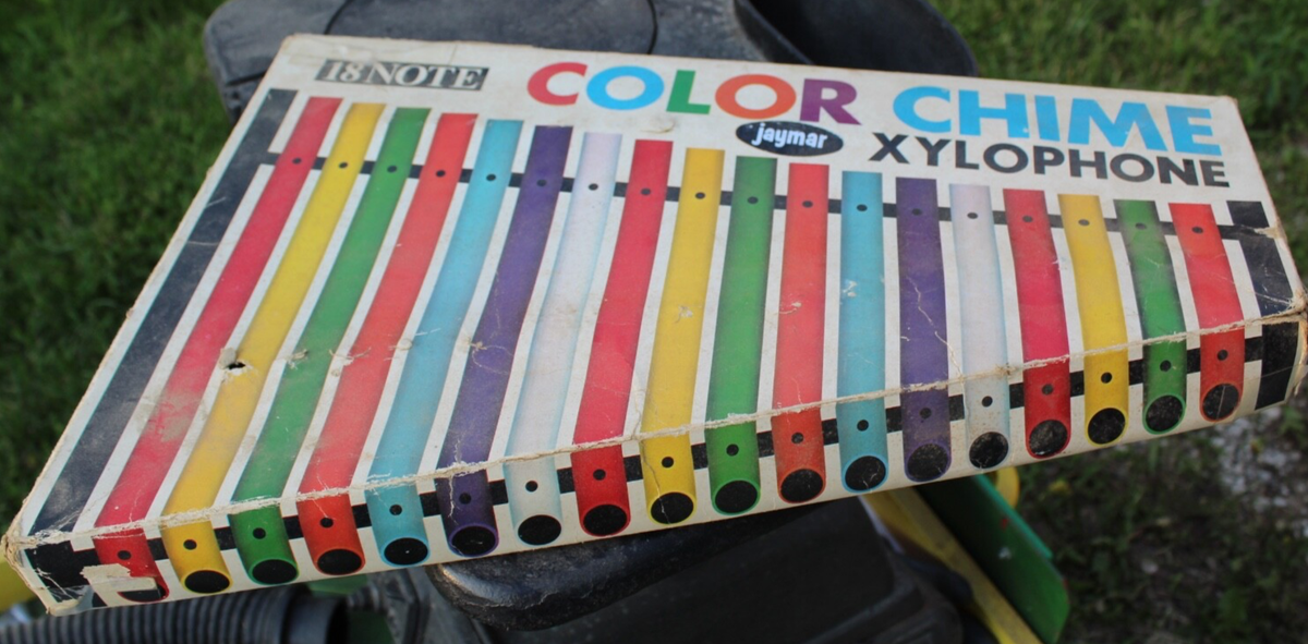 Vintage 1950's/60's Jaymar 18 Note Color Chime Xylophone J-7215