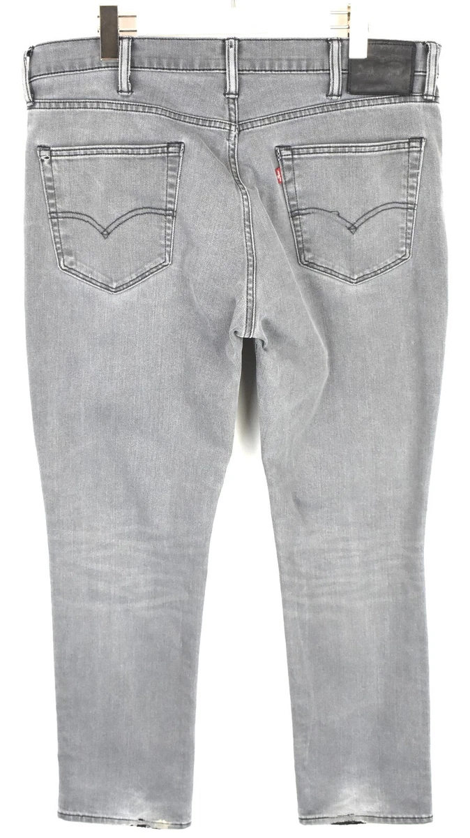 Levi s 511 Jeans Uomo W38 L32 Slim Elasticizzato Sfumato Effetto