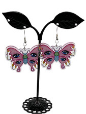 Pink Butterfly earrings