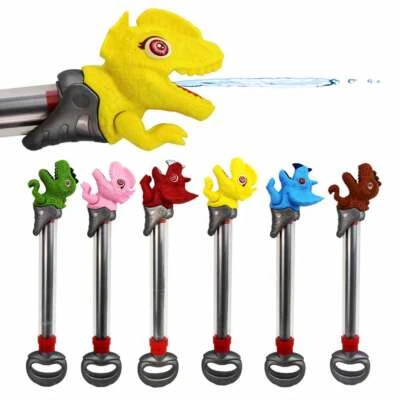 FUN TRADING Wasserspielzeug Dinosaurier in 6 Farben - ca. 40 cm Spritzpistole Kinder