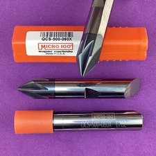 MICRO 100 QCS-500-060X Carbide Quick Change Countersink/Chamfer AlTiN🎯Machinist