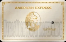 AMEXX American Express Gold Debit Credit Card Skin New Vinyl Sticker Personalize