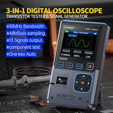 FNIRSI DSO-TC4 Upgrade 3 in 1 Digital 10MHz 48Ms/s Electronics Component Tester
