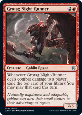 Grotag Night-Runner - Foil x1 - Zendikar Rising - NM-Mint, English - Zendikar Ri