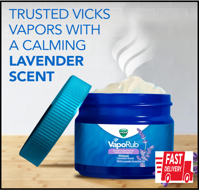 VapoRub Lavender Scent Chest Rub Ointment Relief from Cough, Cold, Aches & Pains eBay