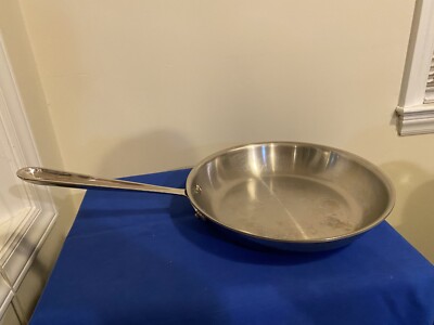 All Clad Master chef commercial grade 10 inch Stainless Steel Skillet 