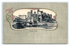 Conway (Conwy) Castle Northern Wales undivided back UK Postcard 