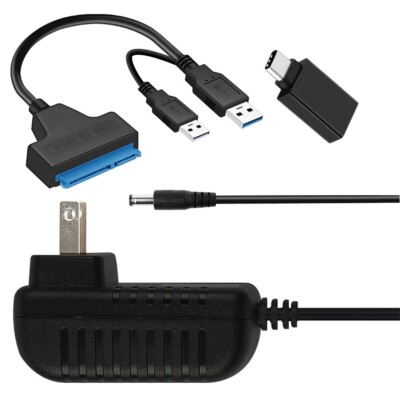 High Quality Standard Durable Extra USB 3.0 to SATA Adapter With Power Cable USA