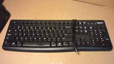 Logitech K120 Y-U0009 Business USB Wired Qwerty UK Black Keyboard Schwarz