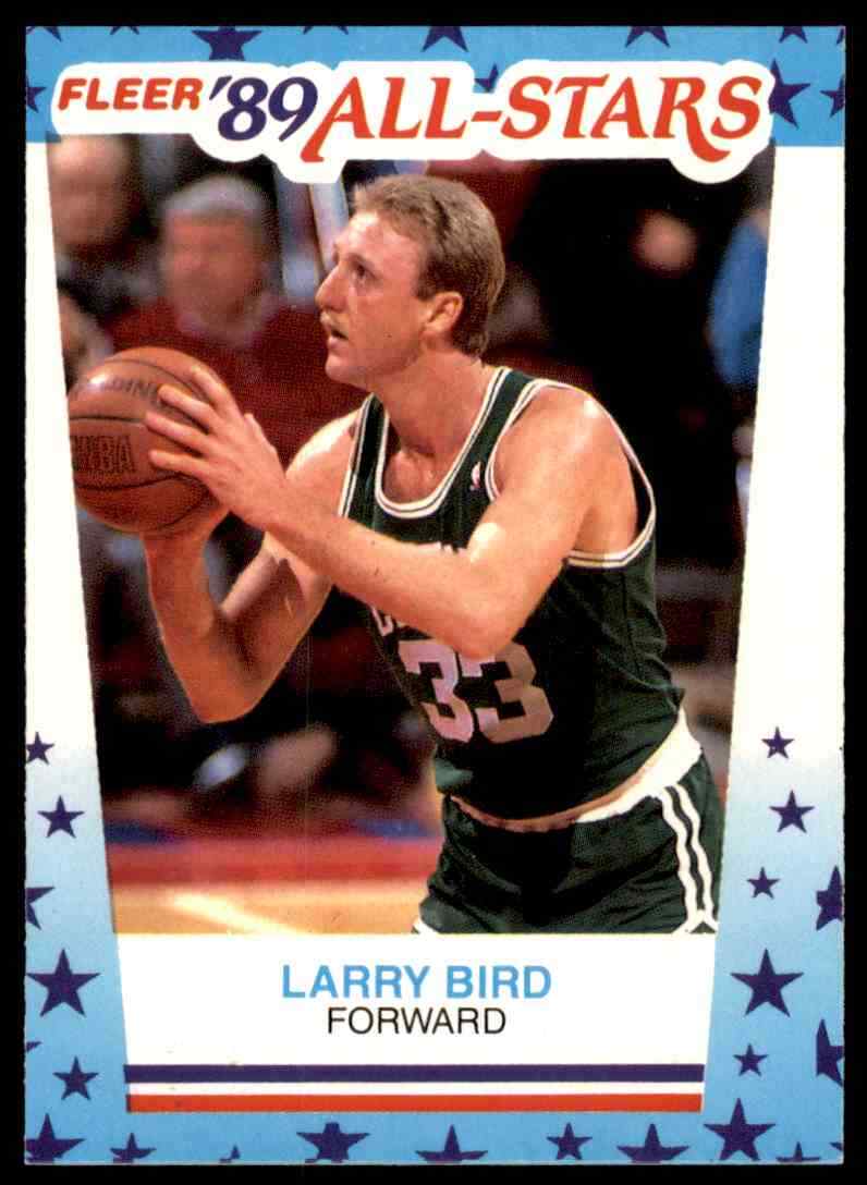 1989-90 Fleer All Star Sticker Larry Bird-1 #10 Boston Celtics