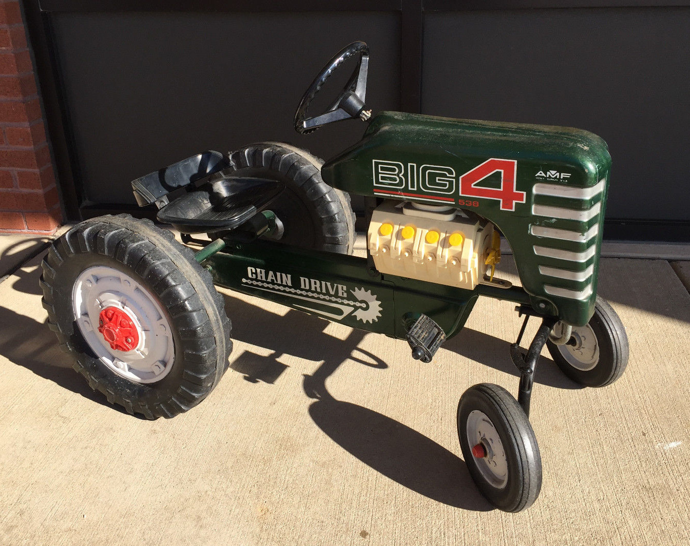 1970'S AMF BIG 4 538 CHAIN DRIVE TOY PEDAL TRACTOR / LOCAL PICKUP eBay