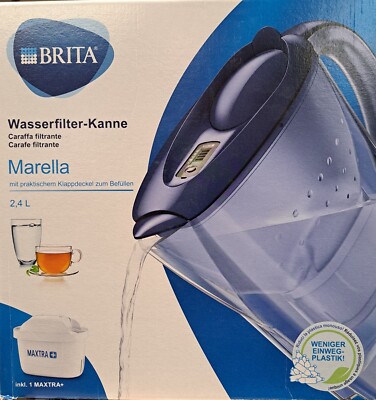 Brita Marella Wasserfilter 2,4L Kanne inkl 1x Maxtra Filterkartusche