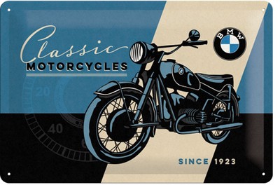 Bmw Motorrad Oldtimer Vintage Deko Garage Werbung Logo Poster Schild 1575 Ebay