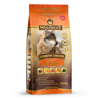 Wolfsblut Adult Country Chicken - Huhn und Süßkartoffeln Trockenfutter 12,5 kg