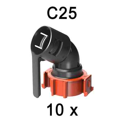 PRIMO Elektroinstallation Wand- und Deckenkrümmer C25 P956-25-NK 10 Stück