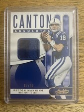 2019 Panini Absolute Peyton Manning Canton Absolutes Patch Prime 7/49