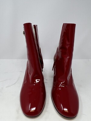 Red Gucci Ankle Boots 