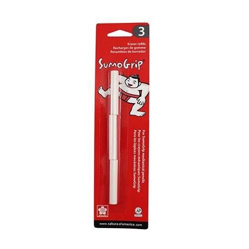 Sakura Sumo Grip Eraser Refill Mechanical Pencils 3/Pk Office