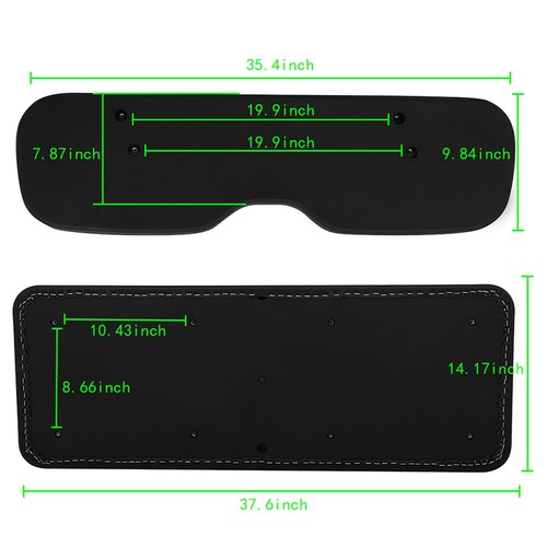 Rear Golf Cart Cushion Set Fit For E-Z-GO ST,ST Sport,Valor models Black - Picture 4 of 22