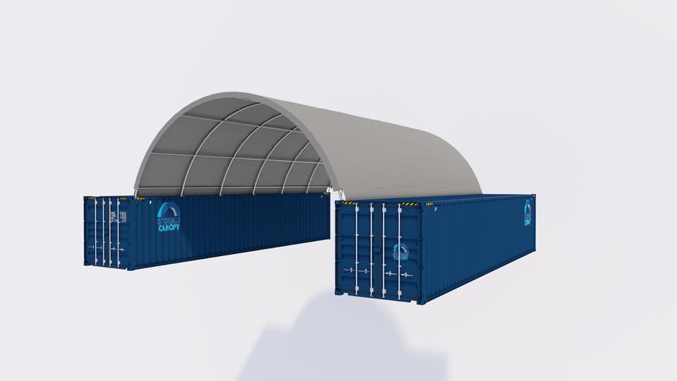 26W-40L-10H (ft) Shipping Container Roof Quonset Hut Shed Hoop Barns ...
