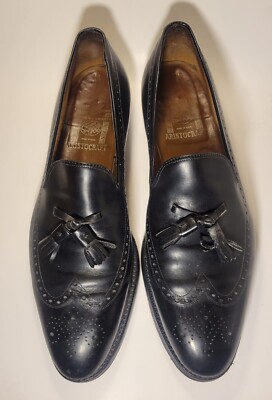 Johnston & Murphy Crown Aristocraft Mens 13 AA NARROW Shoe Black