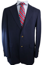 Hart Schaffner Marx Blazer Golden Button Men Size 42L Made in the USa