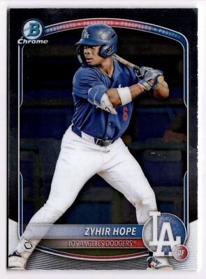 2025 Bowman - Chrome Prospects Zyhir Hope #BCP-2 Los Angeles Dodgers