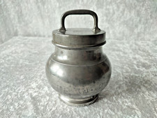 Seltenes Zinngef&auml;&szlig; zur Bouillon-Herstellung, Soustenteur, Frankreich um. 1880