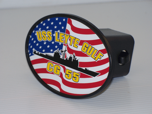 USS LEYTE GULF CG 55 Hitch Cover Military USN U S Navy - Picture 1 of 4