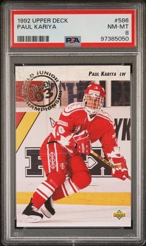 1992-93 Upper Deck - World Juniors Championships #586 Paul Kariya (RC)