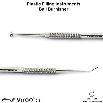Premium Instruments Double Ended Dental Ball Burnisher - Stainless Steel, Pro Grip Handle